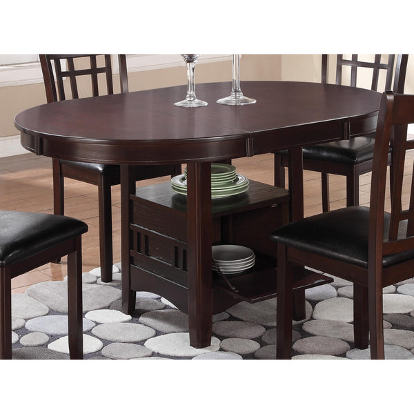 Coaster Furniture Lavon 102671 Oval 60-inch Extension Leaf Dining Table - Espresso