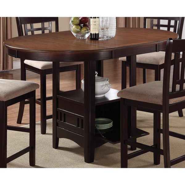 Coaster Furniture Lavon 105278 Oval 60-inch Extension Counter Dining Table - Chestnut