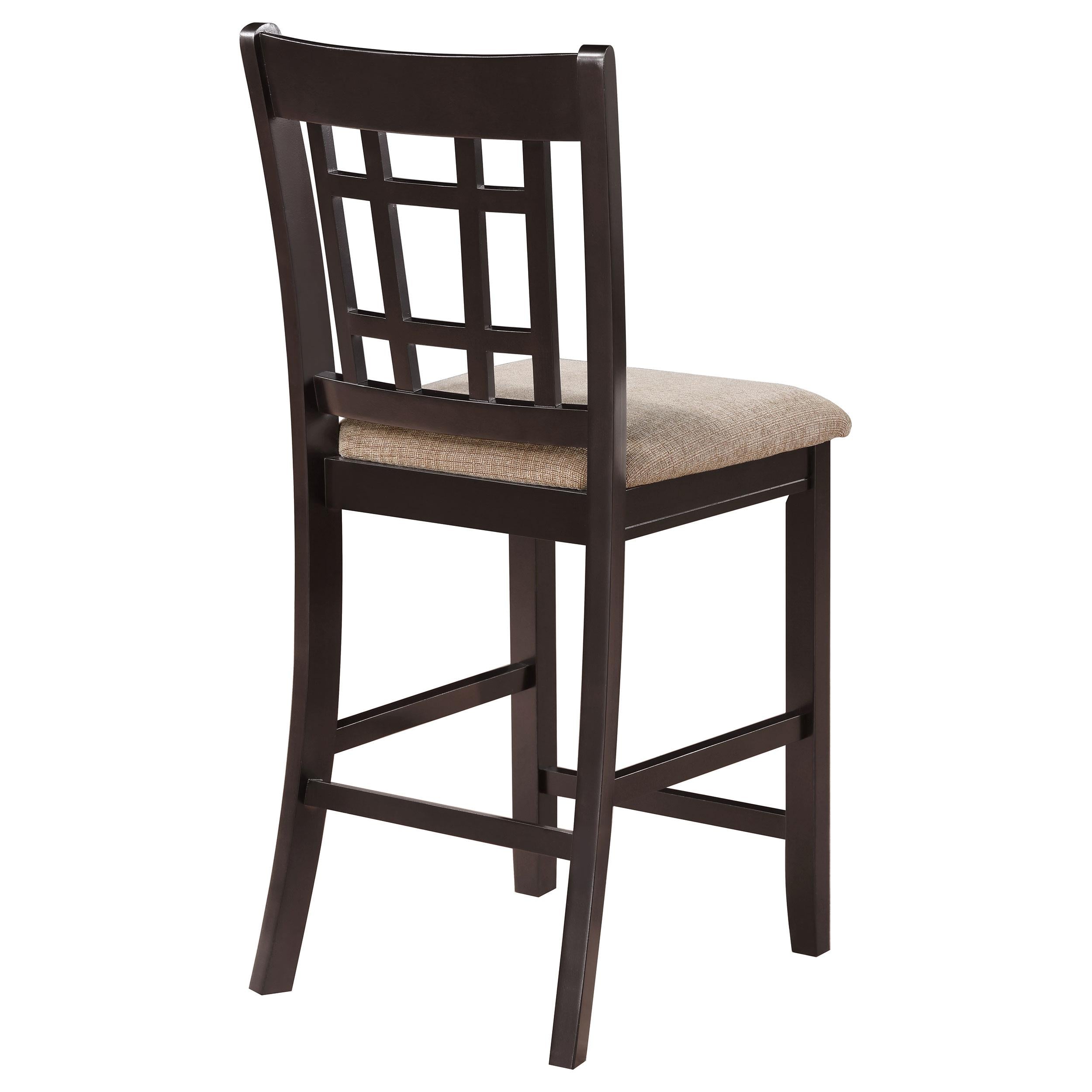  Coaster Furniture Lavon 105279 Wood Counter Chair - Tan and Espresso (Set of 2) IMAGE 6
