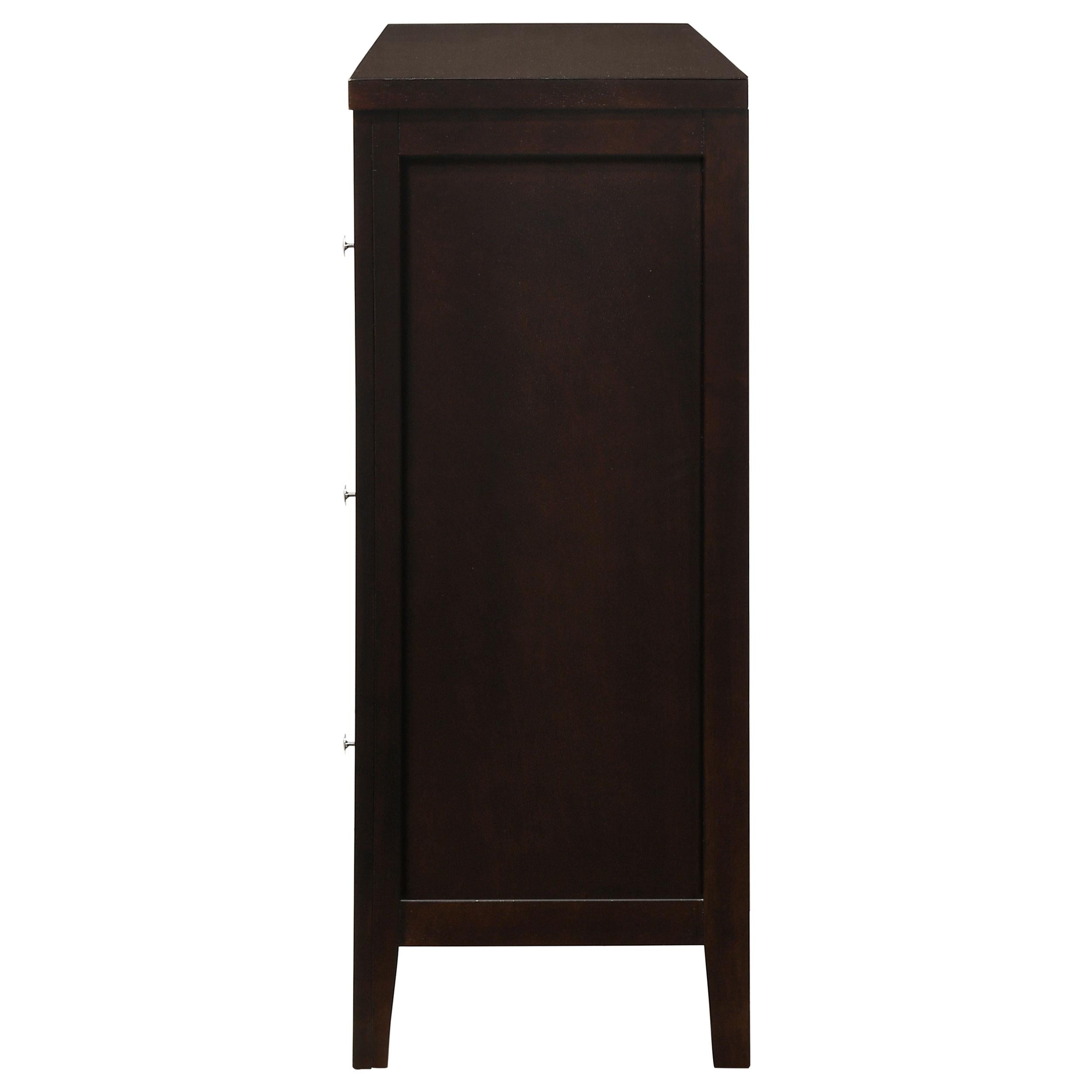  Coaster Furniture Carlton 202093 6-Drawer Dresser - Cappuccino IMAGE 4