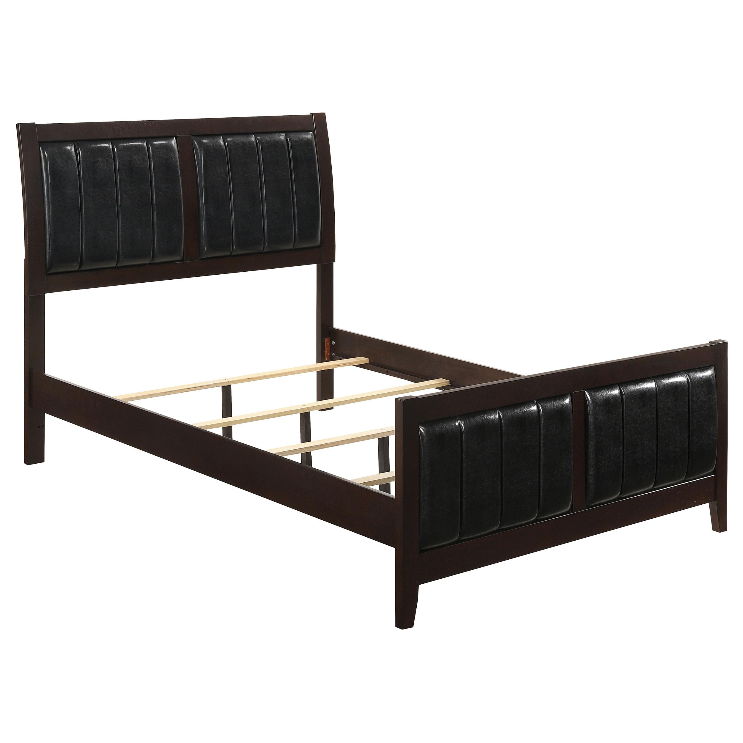  Size_King --  Carlton 202091KE Wood Eastern King Panel Bed - Cappuccino IMAGE 1