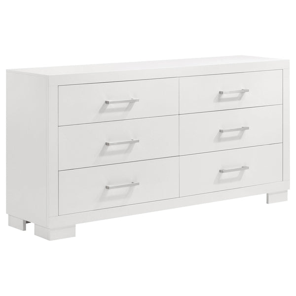 Coaster Furniture Jessica 202993 6-Drawer Dresser - Snow White