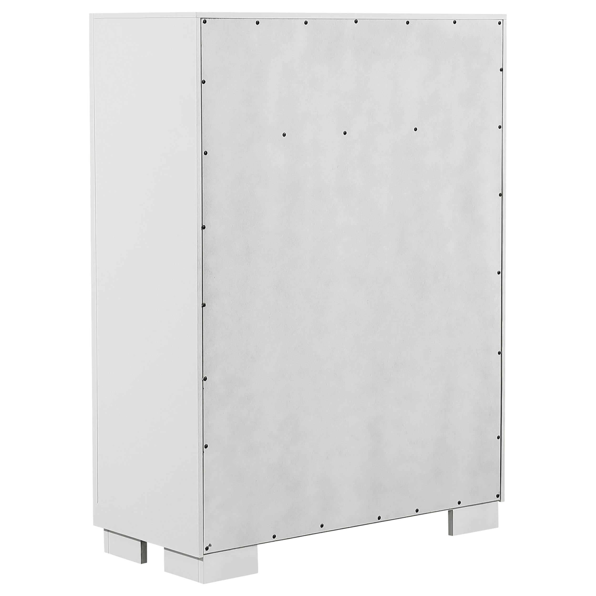  Coaster Furniture Jessica 202995 5-Drawer Bedroom Chest - Snow White IMAGE 5
