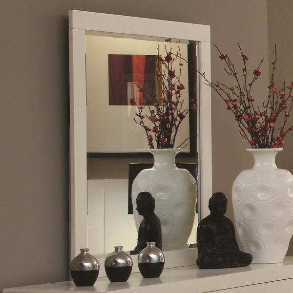Coaster Furniture Jessica 202994 Dresser Mirror - Snow White