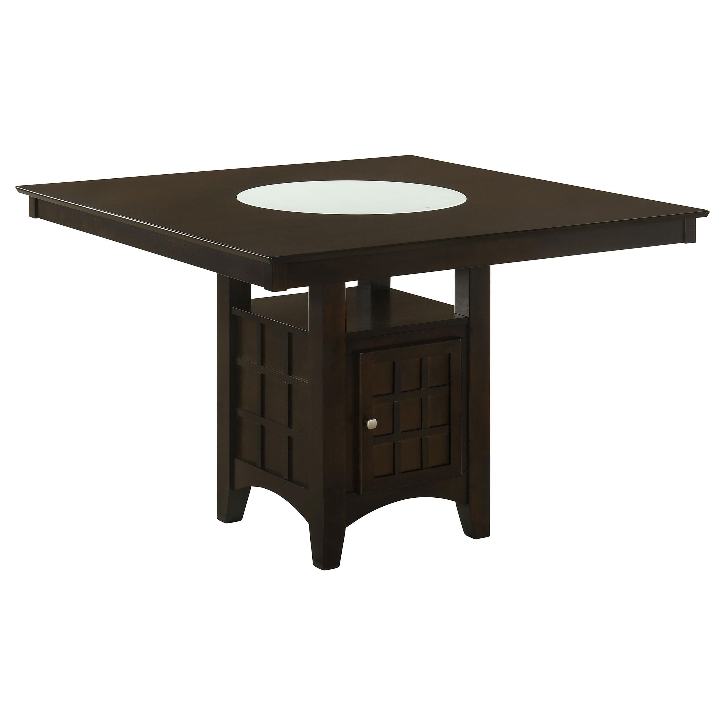  Coaster Furniture Gabriel 100438 52-inch Counter Height Dining Table - Cappuccino IMAGE 1