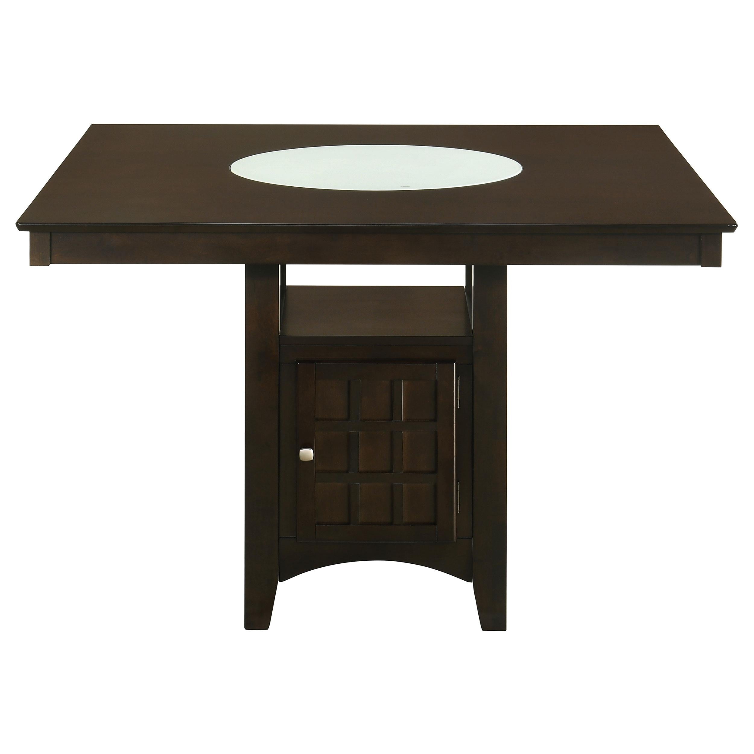  Coaster Furniture Gabriel 100438 52-inch Counter Height Dining Table - Cappuccino IMAGE 3