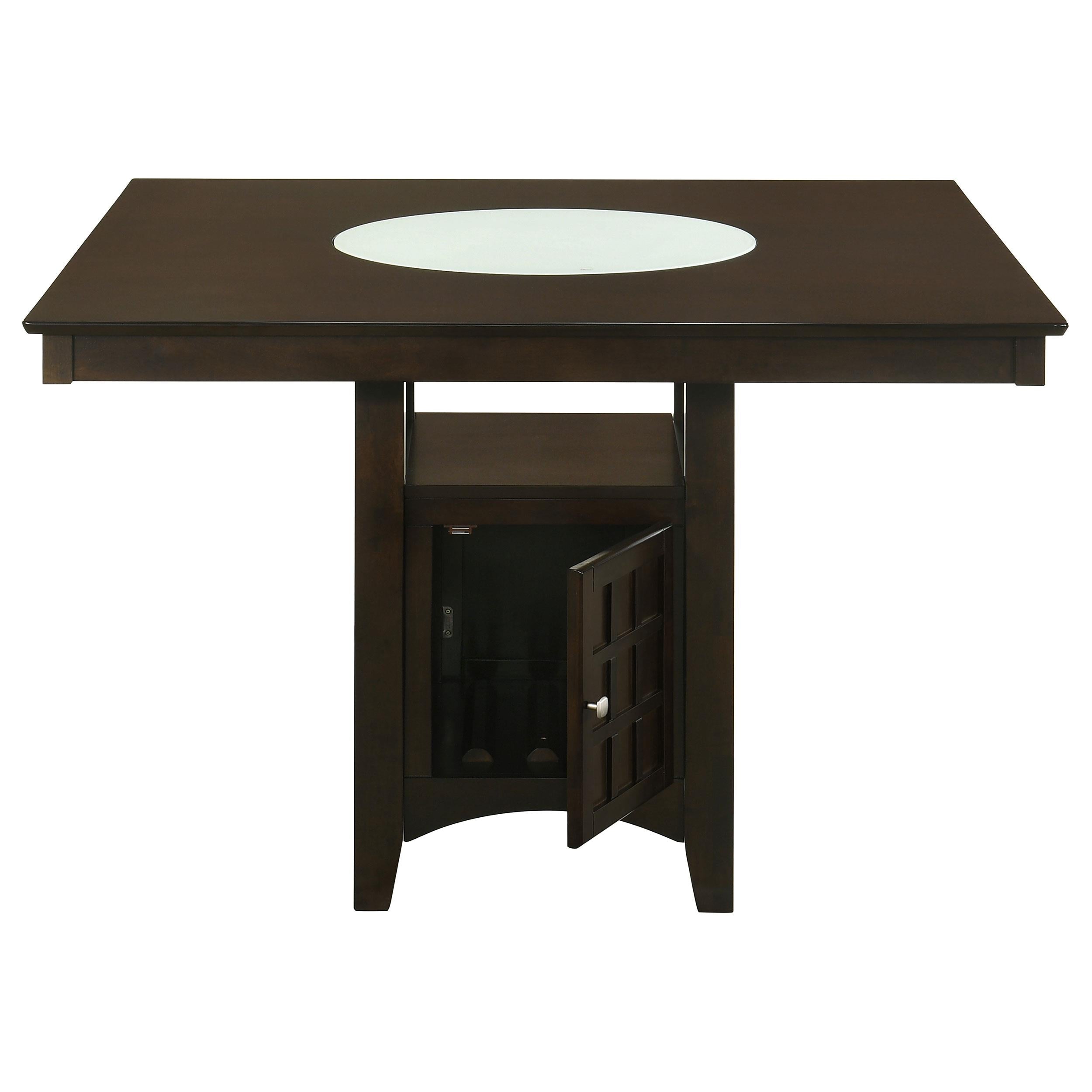  Coaster Furniture Gabriel 100438 52-inch Counter Height Dining Table - Cappuccino IMAGE 4