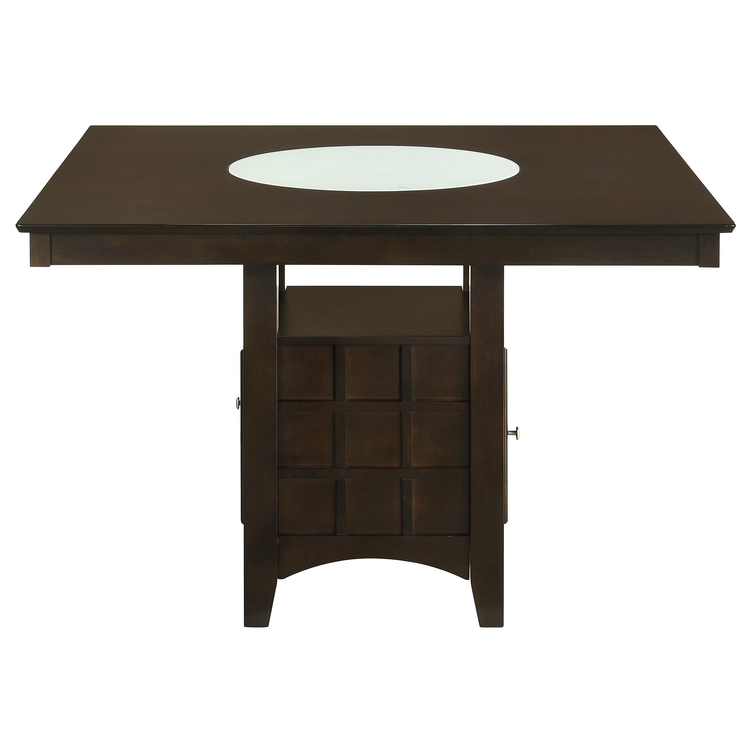  Coaster Furniture Gabriel 100438 52-inch Counter Height Dining Table - Cappuccino IMAGE 5