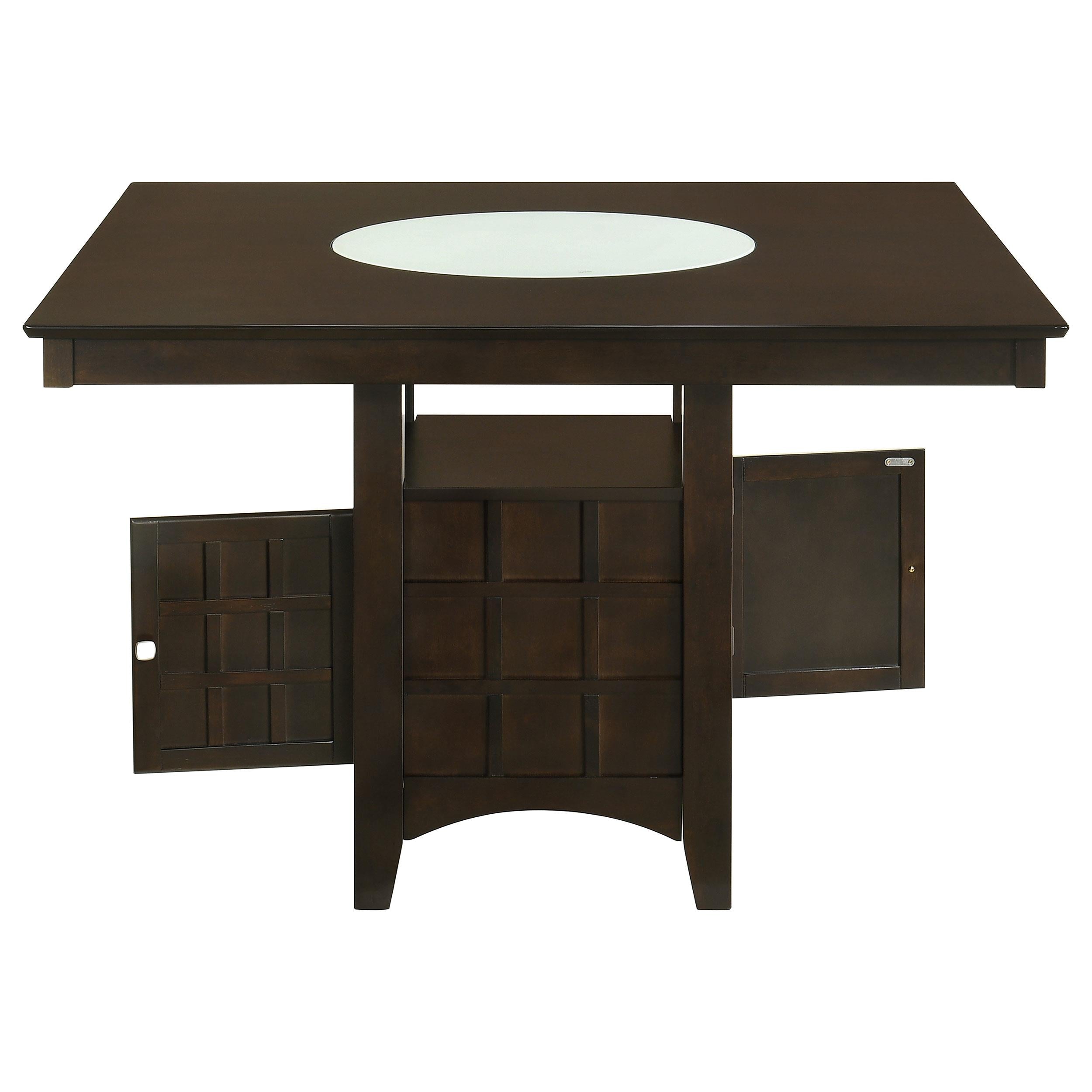 Coaster Furniture Gabriel 100438 52-inch Counter Height Dining Table - Cappuccino IMAGE 6