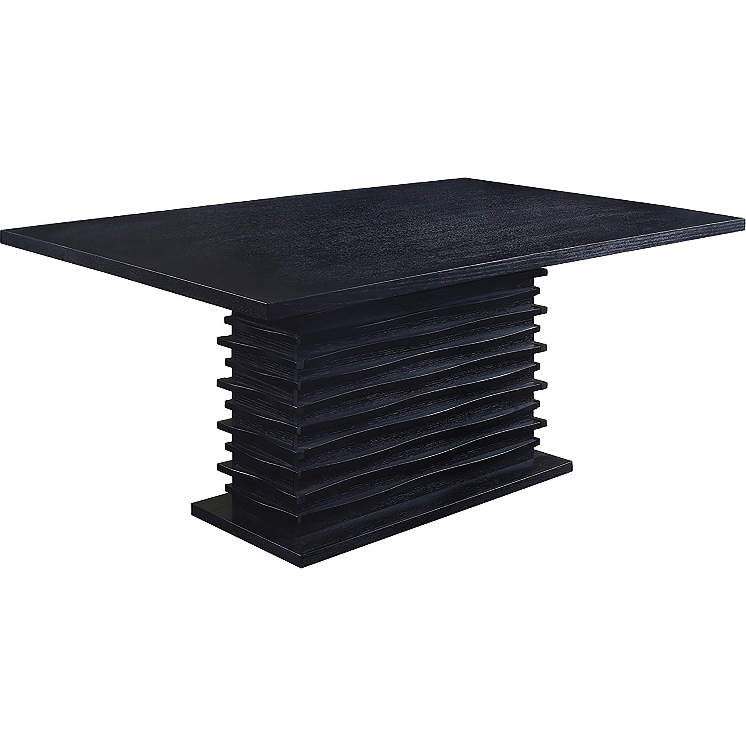  Coaster Furniture Stanton 102061 Rectangular 66-inch Dining Table - Black IMAGE 1