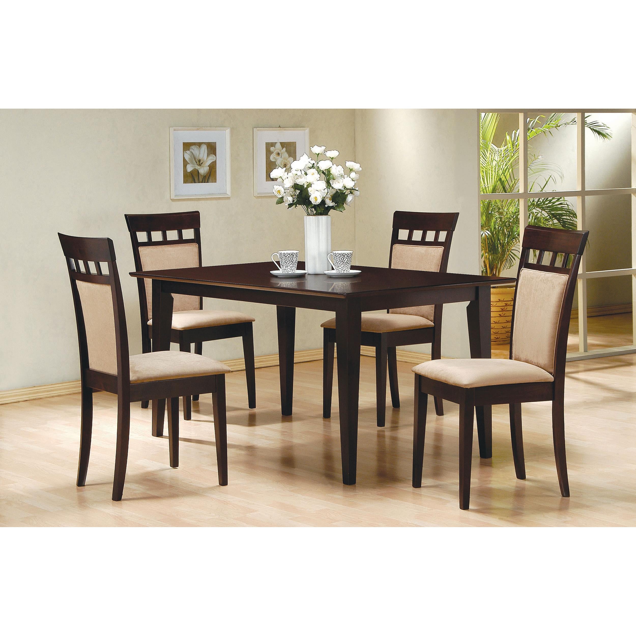  Coaster Furniture Gabriel 100771 Rectangular 59-inch Wood Dining Table - Cappuccino IMAGE 5