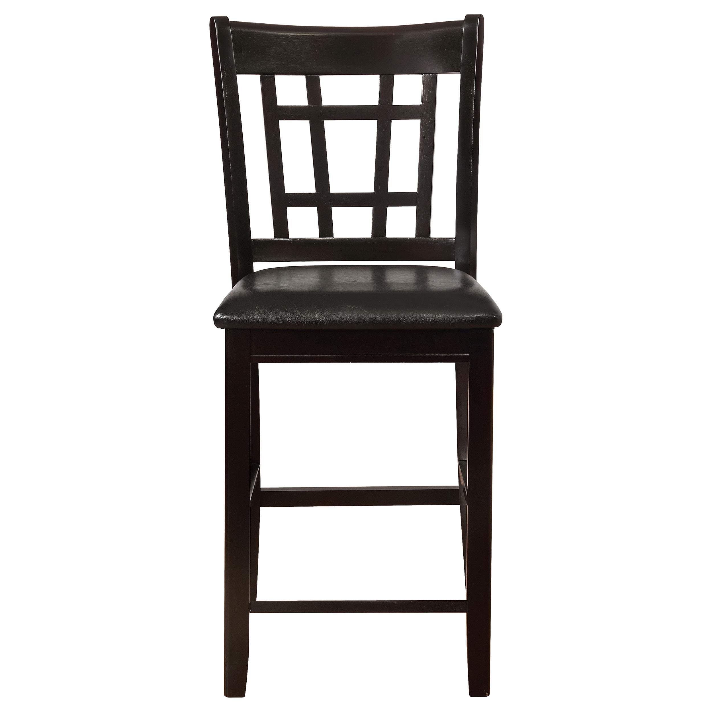  Coaster Furniture Lavon 102889 Wood Counter Chair - Black and Espresso (Set of 2) IMAGE 2
