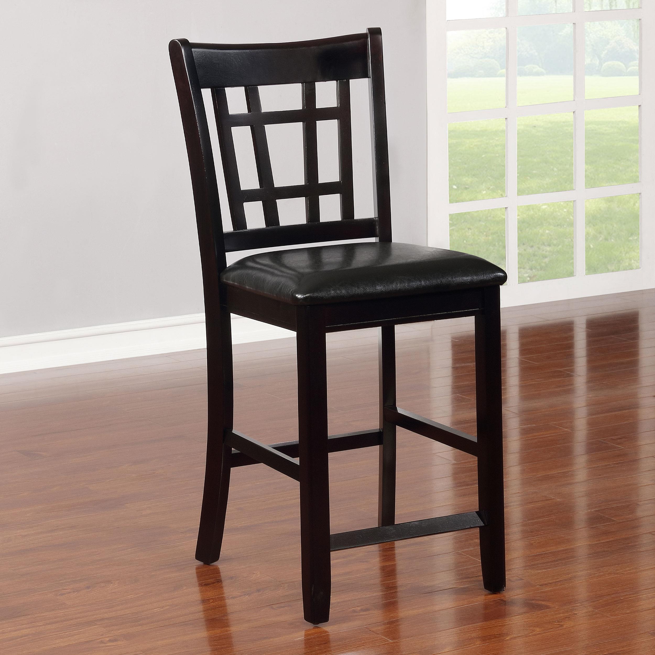  Coaster Furniture Lavon 102889 Wood Counter Chair - Black and Espresso (Set of 2) IMAGE 9