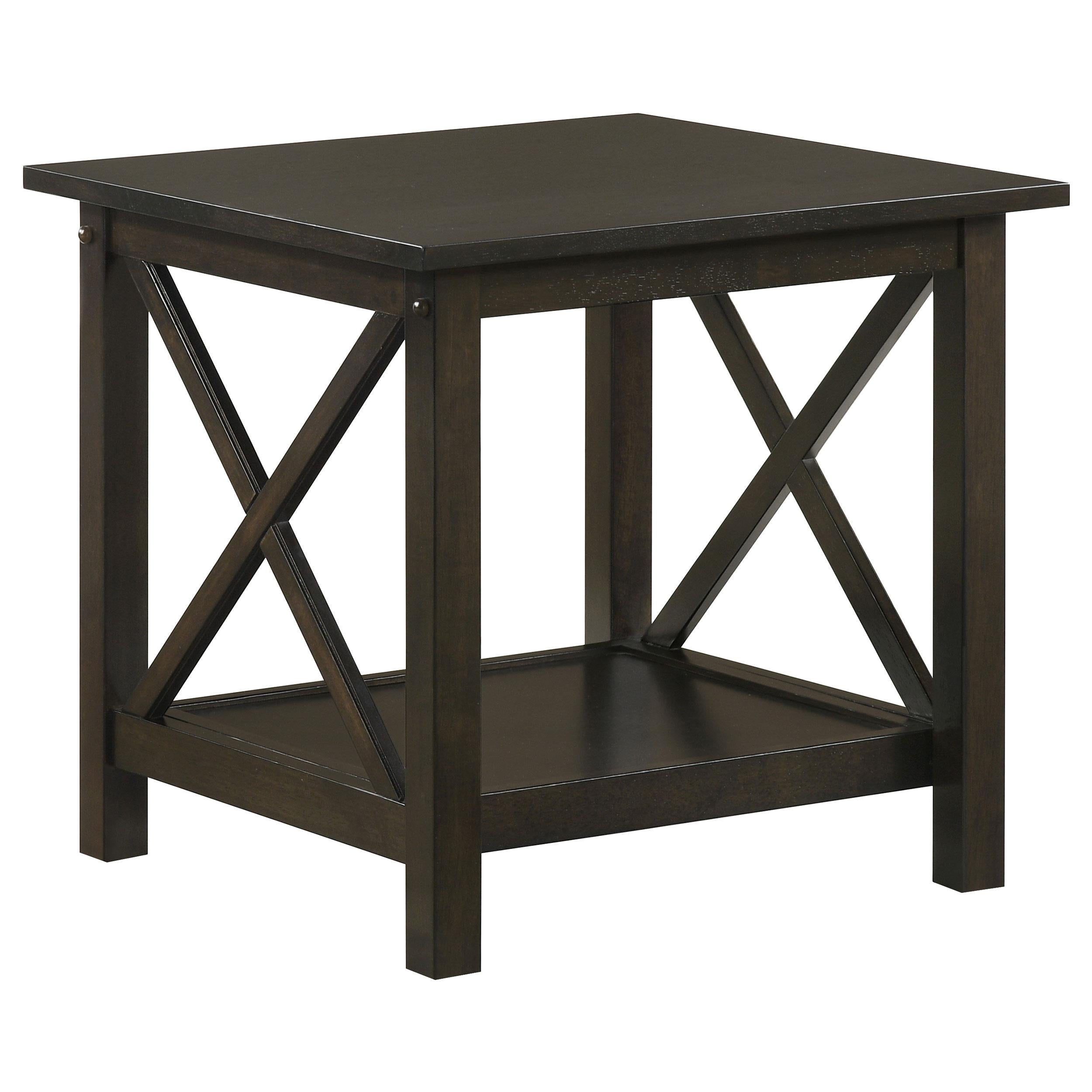  Coaster Furniture Rachelle 5909 3-piece Rectangular Coffee Table Set - Deep Merlot IMAGE 6
