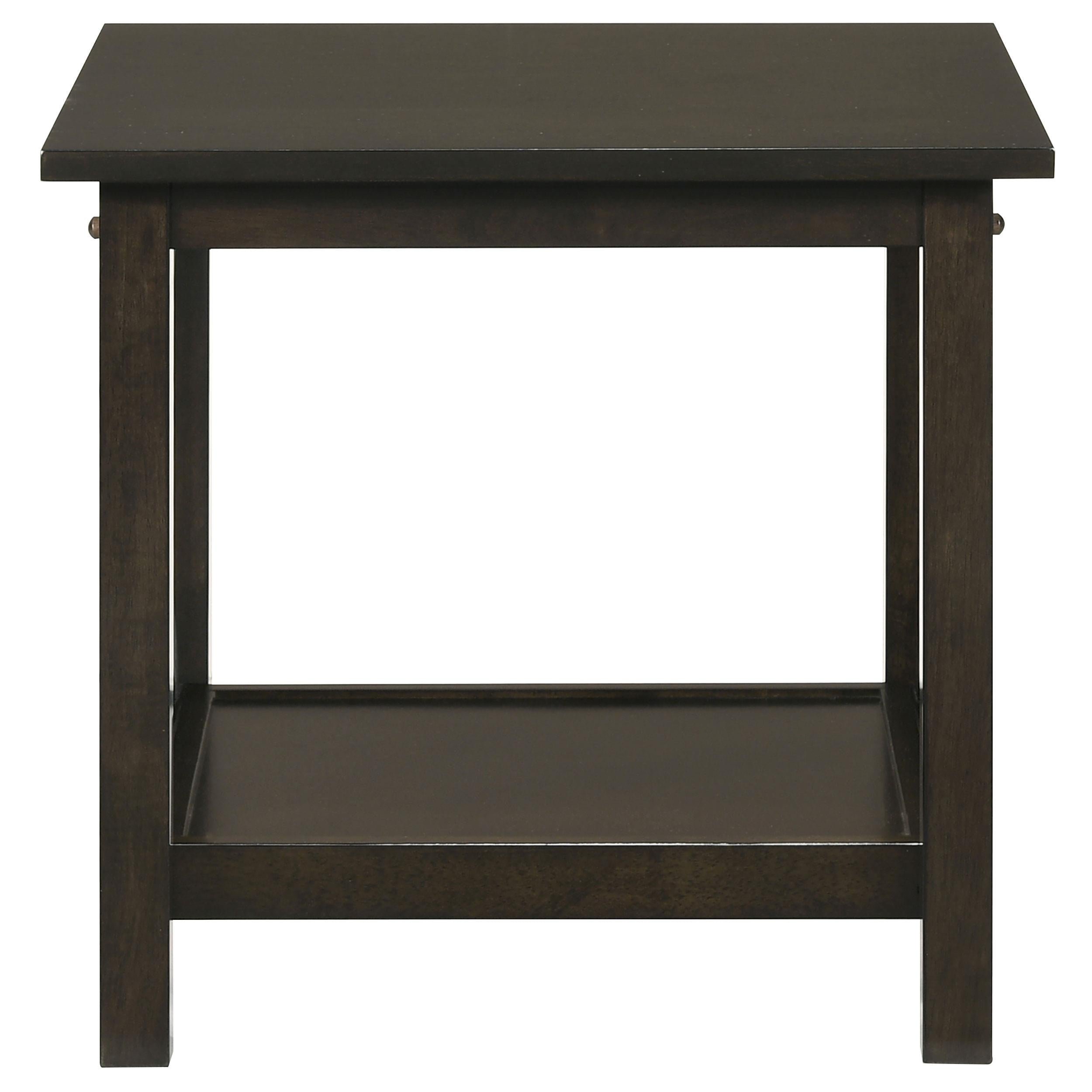  Coaster Furniture Rachelle 5909 3-piece Rectangular Coffee Table Set - Deep Merlot IMAGE 7