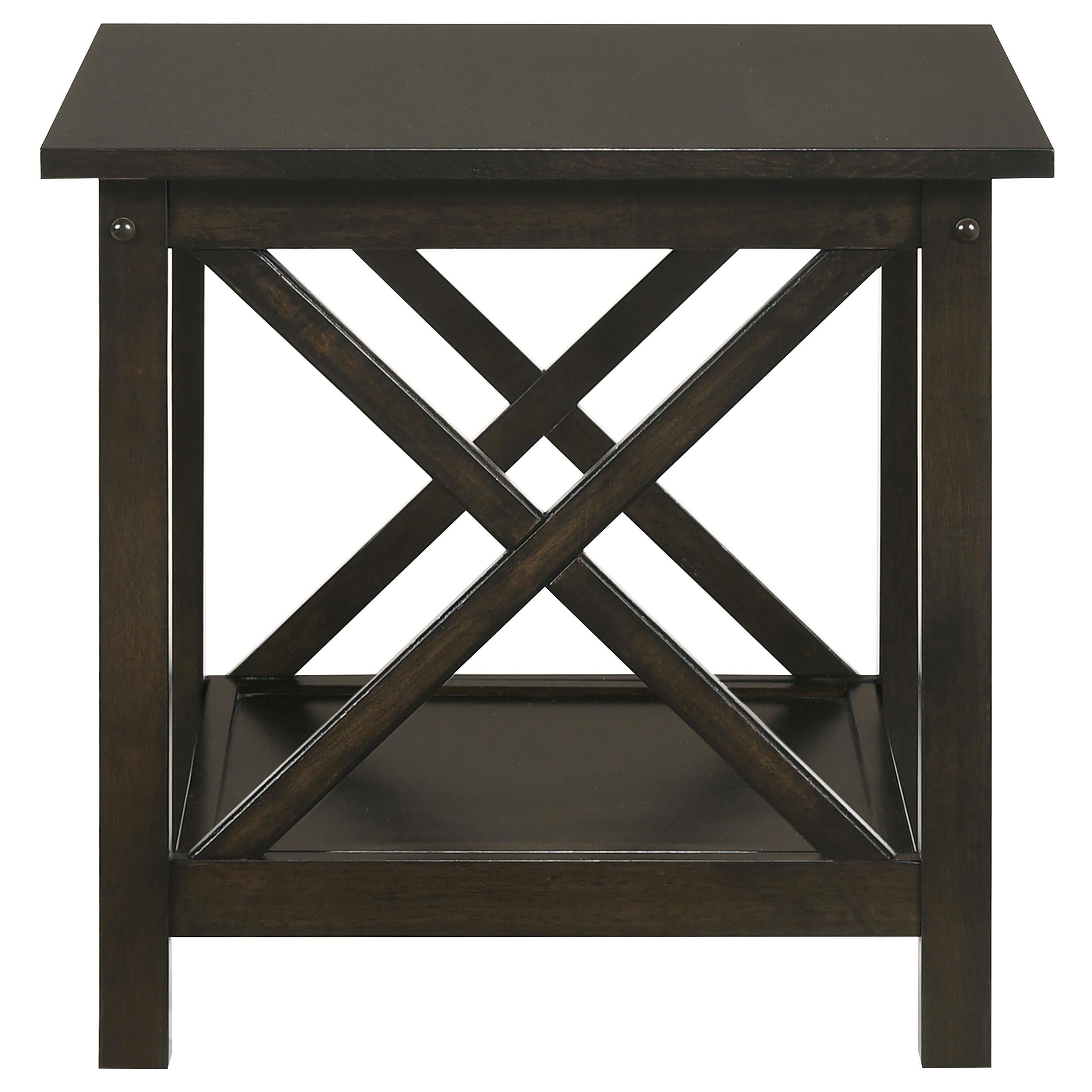  Coaster Furniture Rachelle 5909 3-piece Rectangular Coffee Table Set - Deep Merlot IMAGE 8