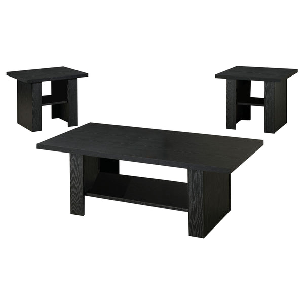 Coaster Furniture Rodez 700345 3-piece Engineered Wood Coffee Table Set - Black Oak