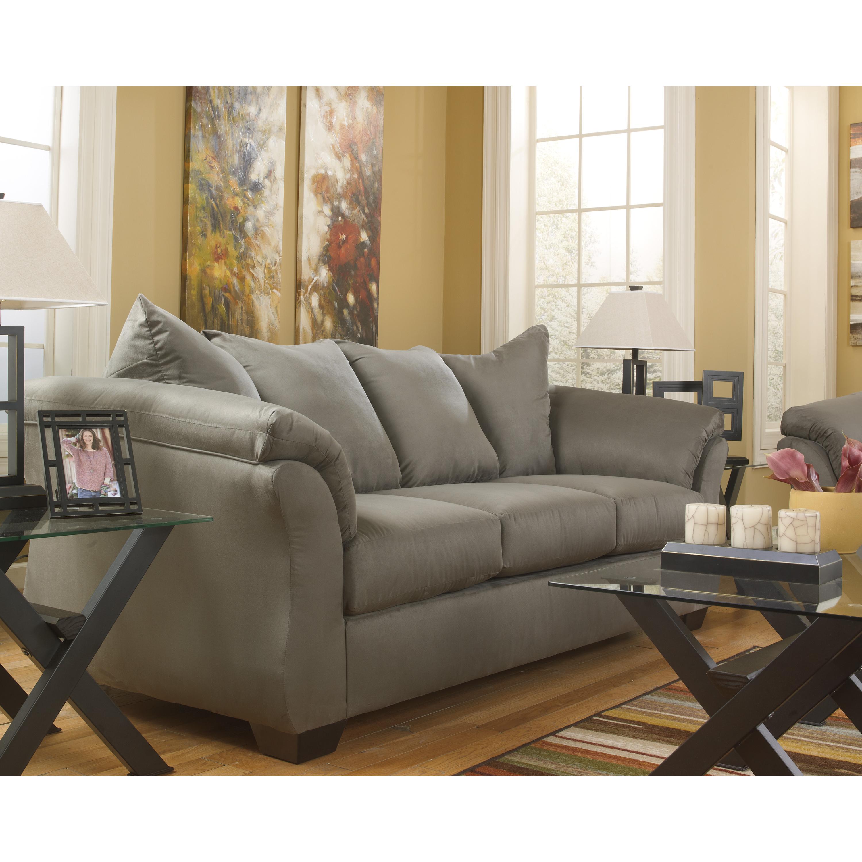  Manufacturer Color_Cobblestone --  Signature Design by Ashley Darcy Stationary Fabric Sofa IMAGE 3
