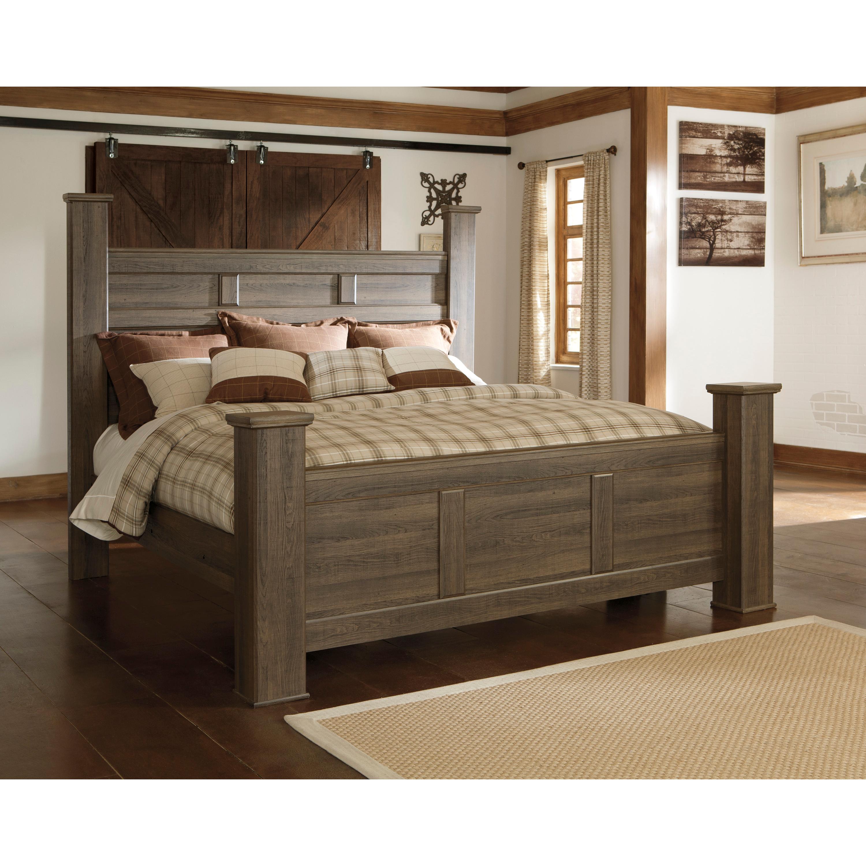  Signature Design by Ashley Juararo B251B31 7 pc King Poster Bedroom Set IMAGE 2
