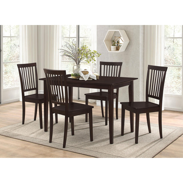 Coaster Furniture Gomez 150152 5-piece Rectangular Dining Table Set - Cappuccino