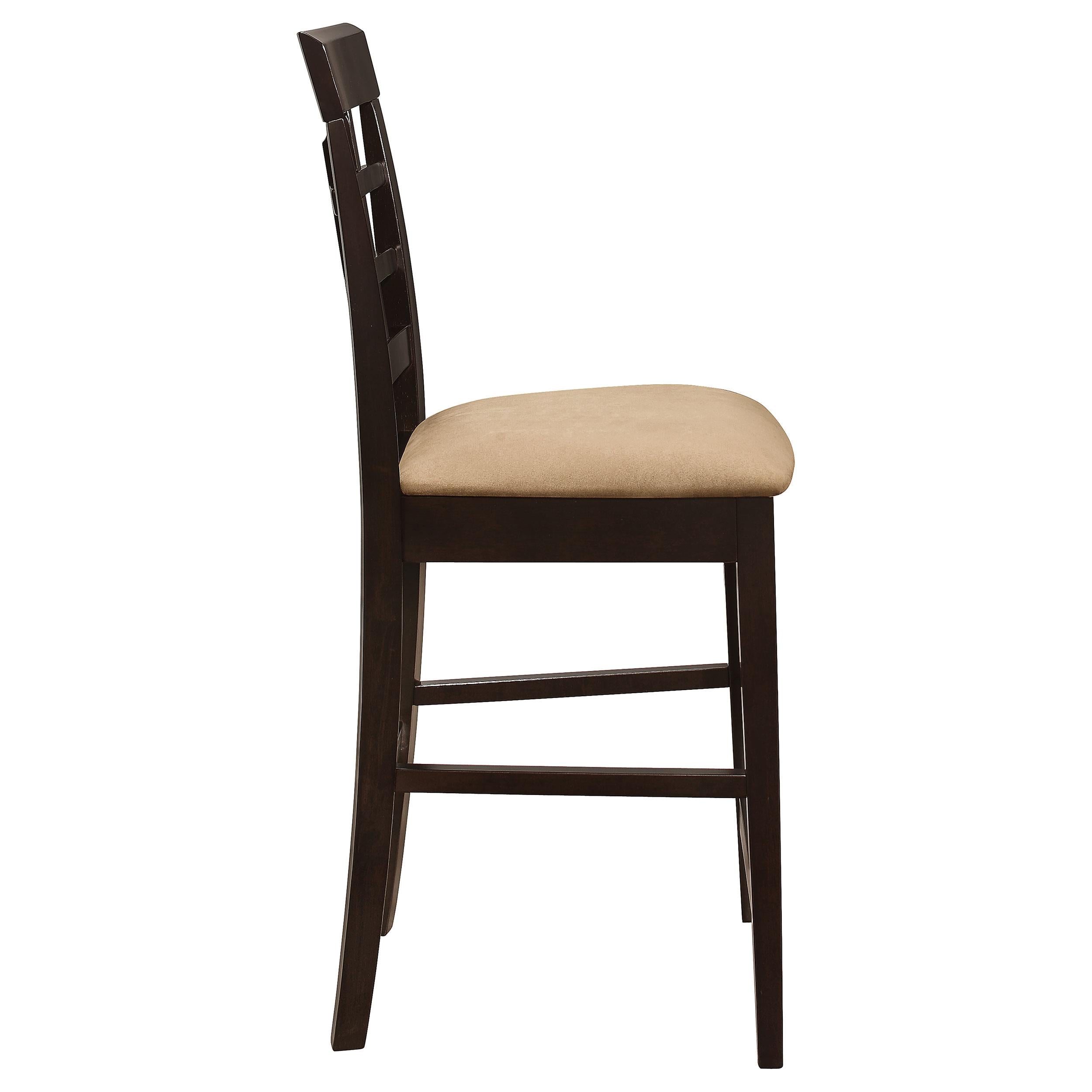  Coaster Furniture Gabriel 100209 Lattice Back Counter Chair - Cappuccino (Set of 2) IMAGE 8