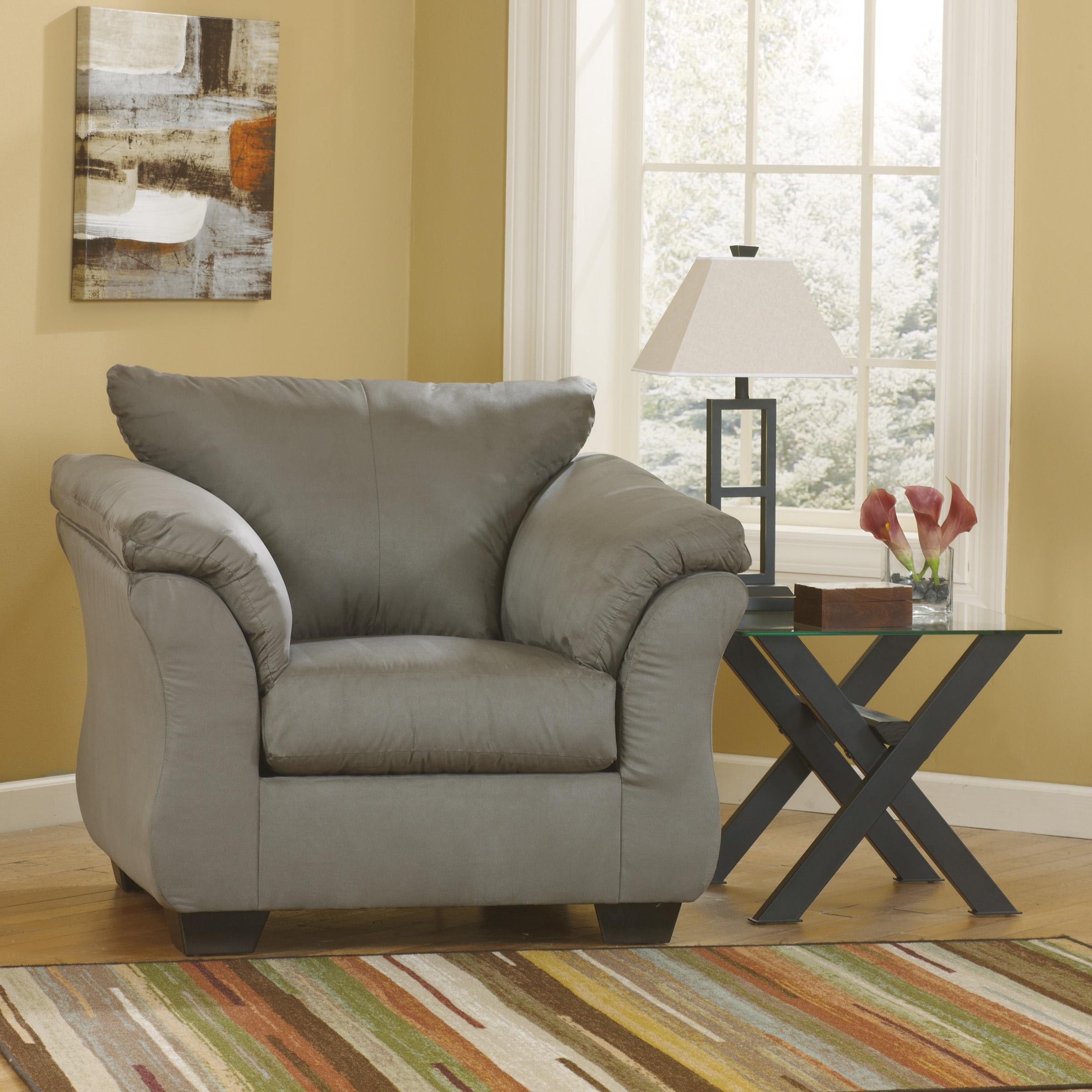  Manufacturer Color_Cobblestone --  Signature Design by Ashley Darcy Stationary Fabric Chair IMAGE 1