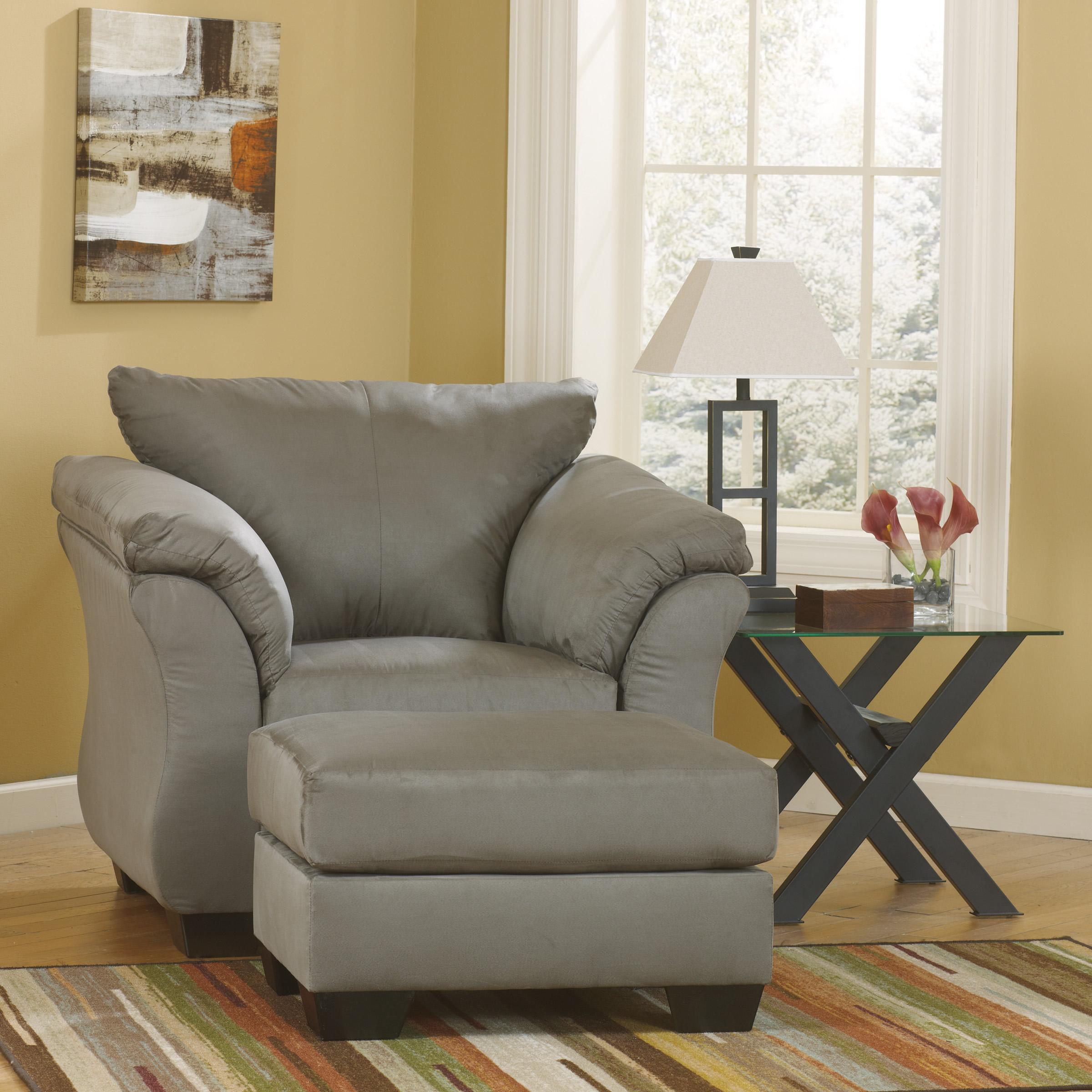  Manufacturer Color_Cobblestone --  Signature Design by Ashley Darcy Stationary Fabric Chair IMAGE 2