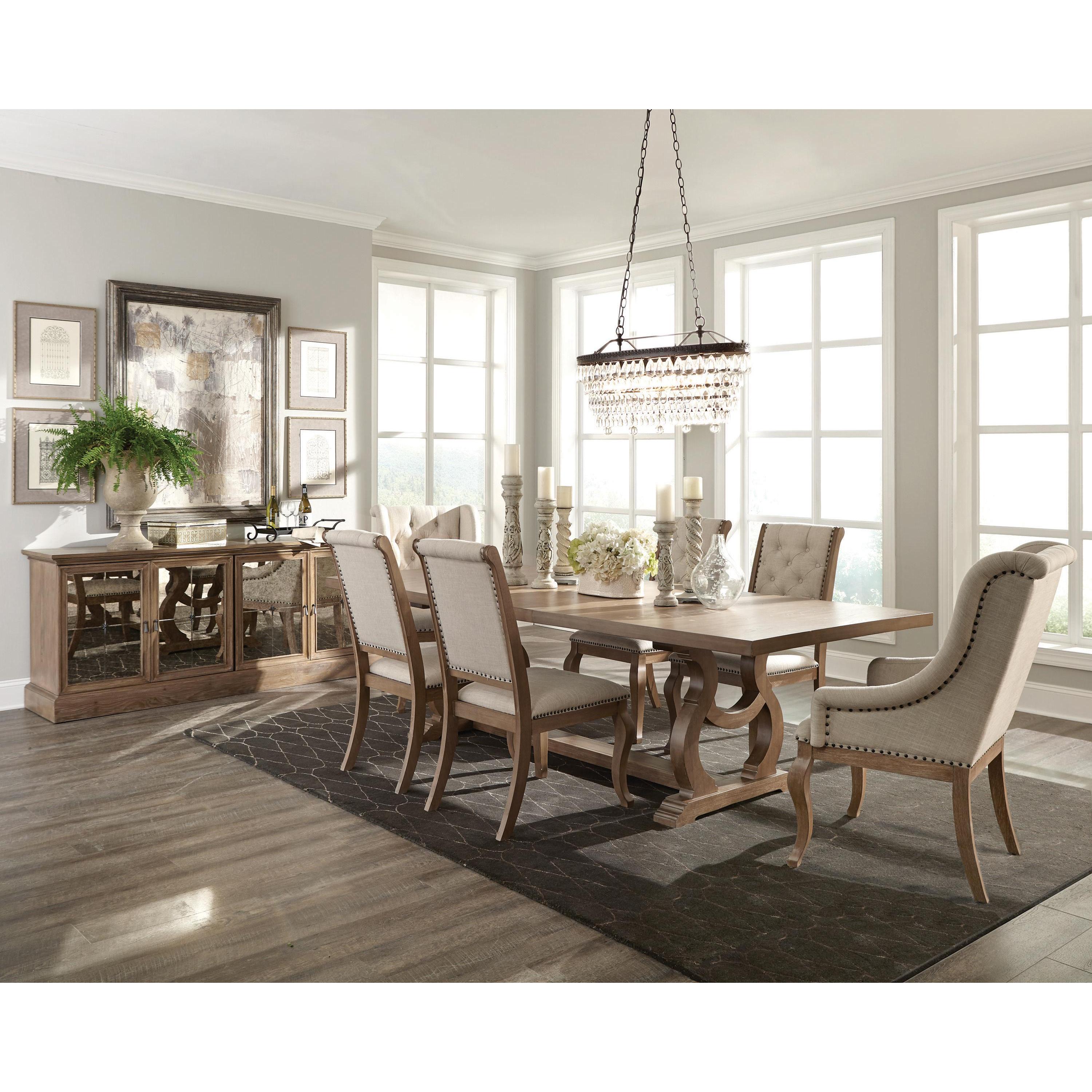  Coaster Furniture Brockway 110291 7 pc Dining Set IMAGE 1