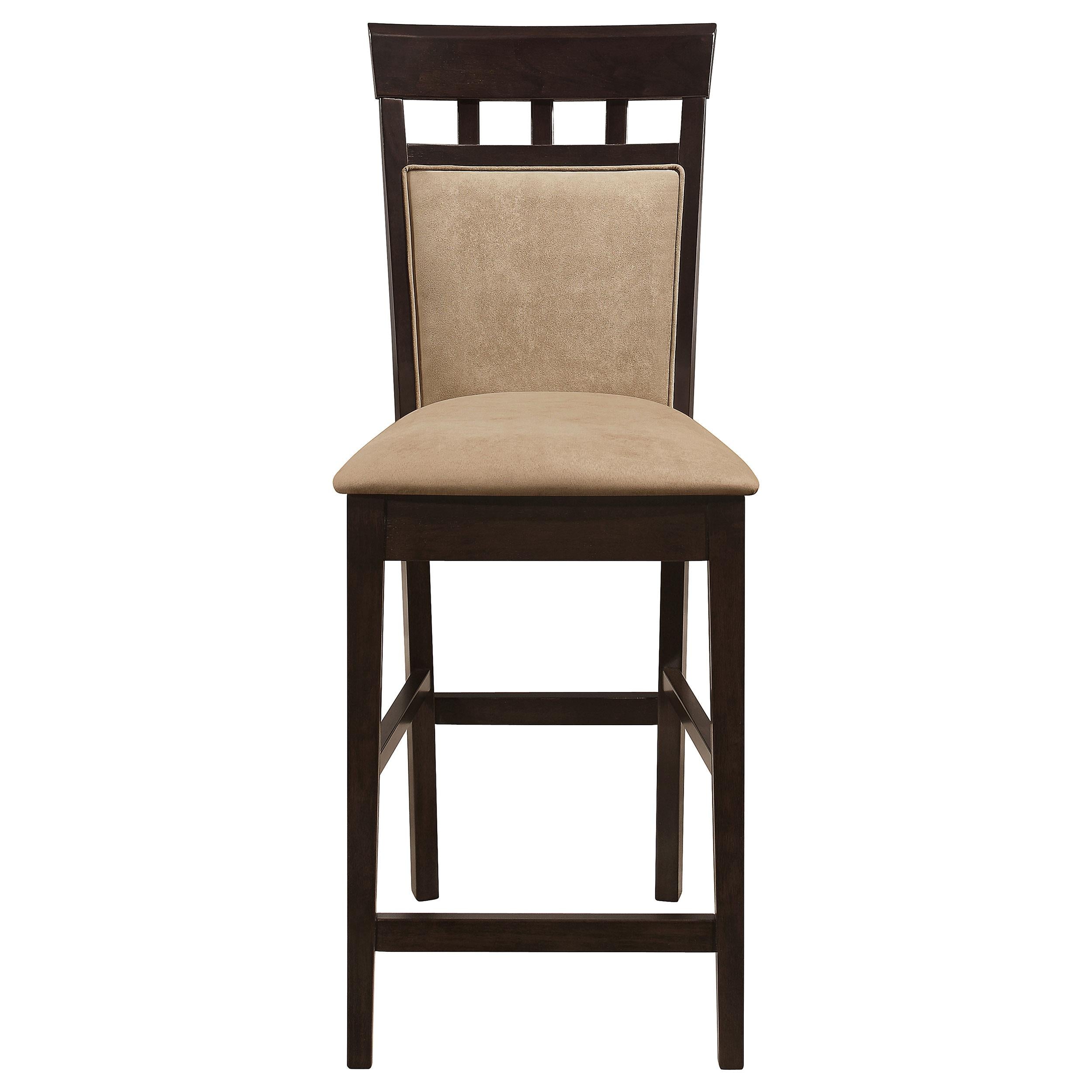  Coaster Furniture Gabriel 100219 Closed Back Counter Chair - Cappuccino (Set of 2) IMAGE 2