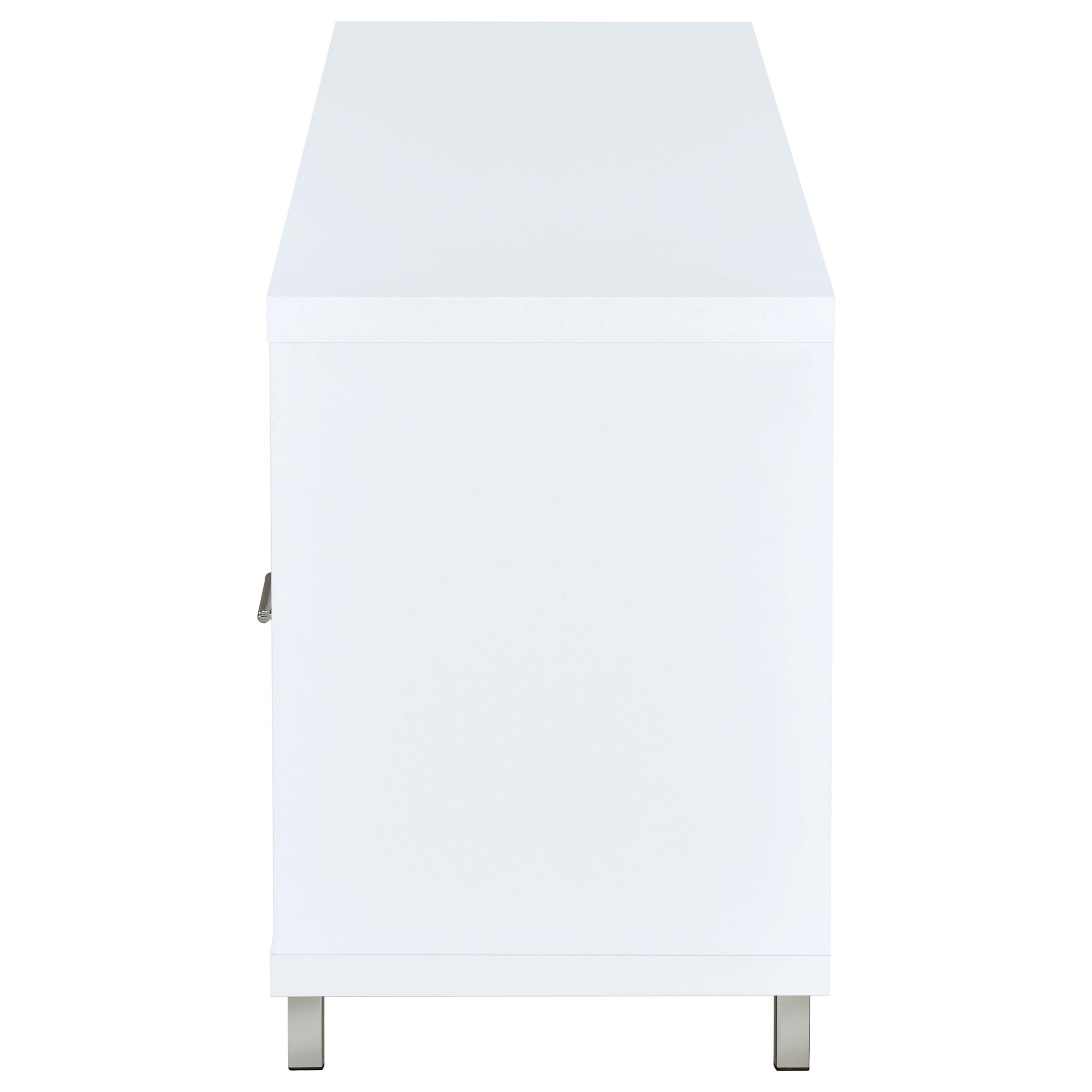  Coaster Furniture Casey 701972 2-Drawer Engineered Wood 60" TV Stand - White IMAGE 4