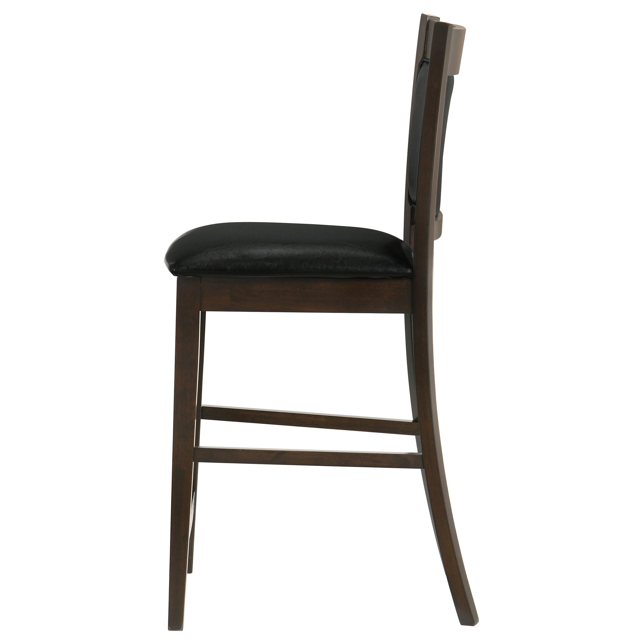  Coaster Furniture Jaden 100959 Upholstered Counter Chair - Espresso (Set of 2) IMAGE 4