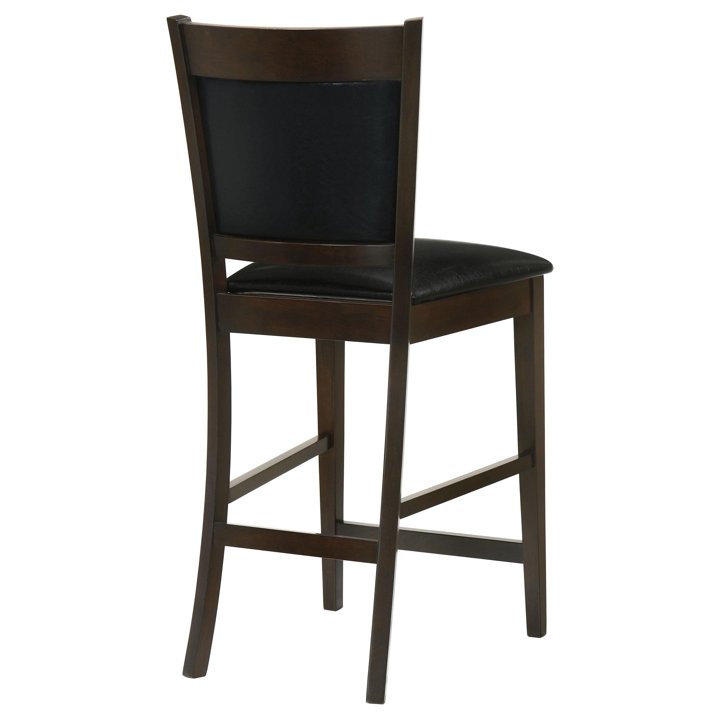  Coaster Furniture Jaden 100959 Upholstered Counter Chair - Espresso (Set of 2) IMAGE 6