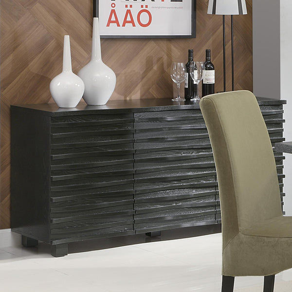 Coaster Furniture Stanton 102065 3-Drawer Sideboard Buffet Storage Cabinet - Black