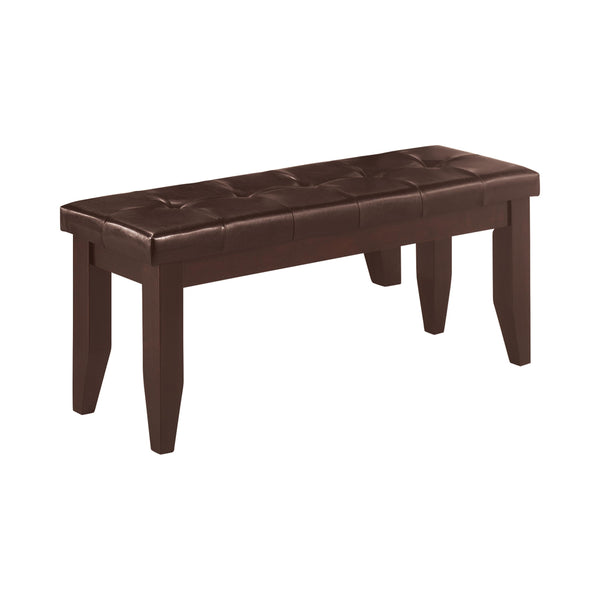 Coaster Furniture Dalila 102723 Leatherette Upholstered Wood Dining Bench - Cappuccino