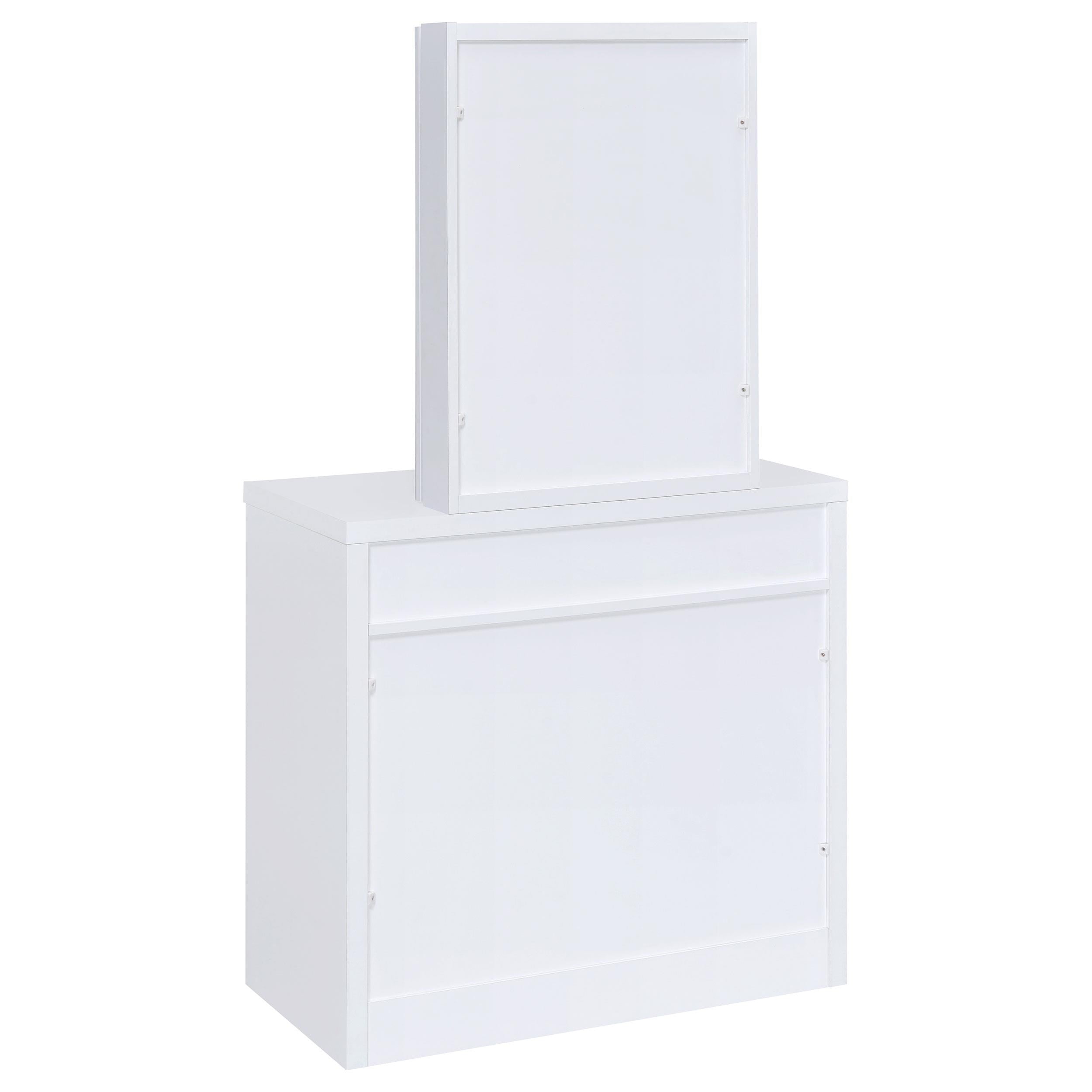  Coaster Furniture Harvey 300290 Vanity Set with Lift-Top Stool - White IMAGE 6