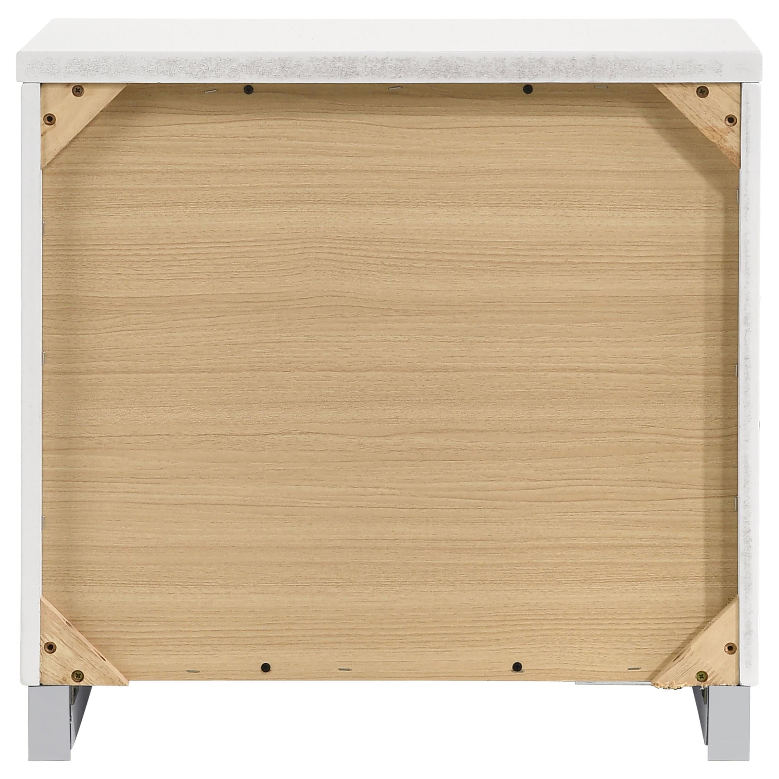  Coaster Furniture Felicity 203502 2-Drawer Nightstand - White High Gloss IMAGE 6