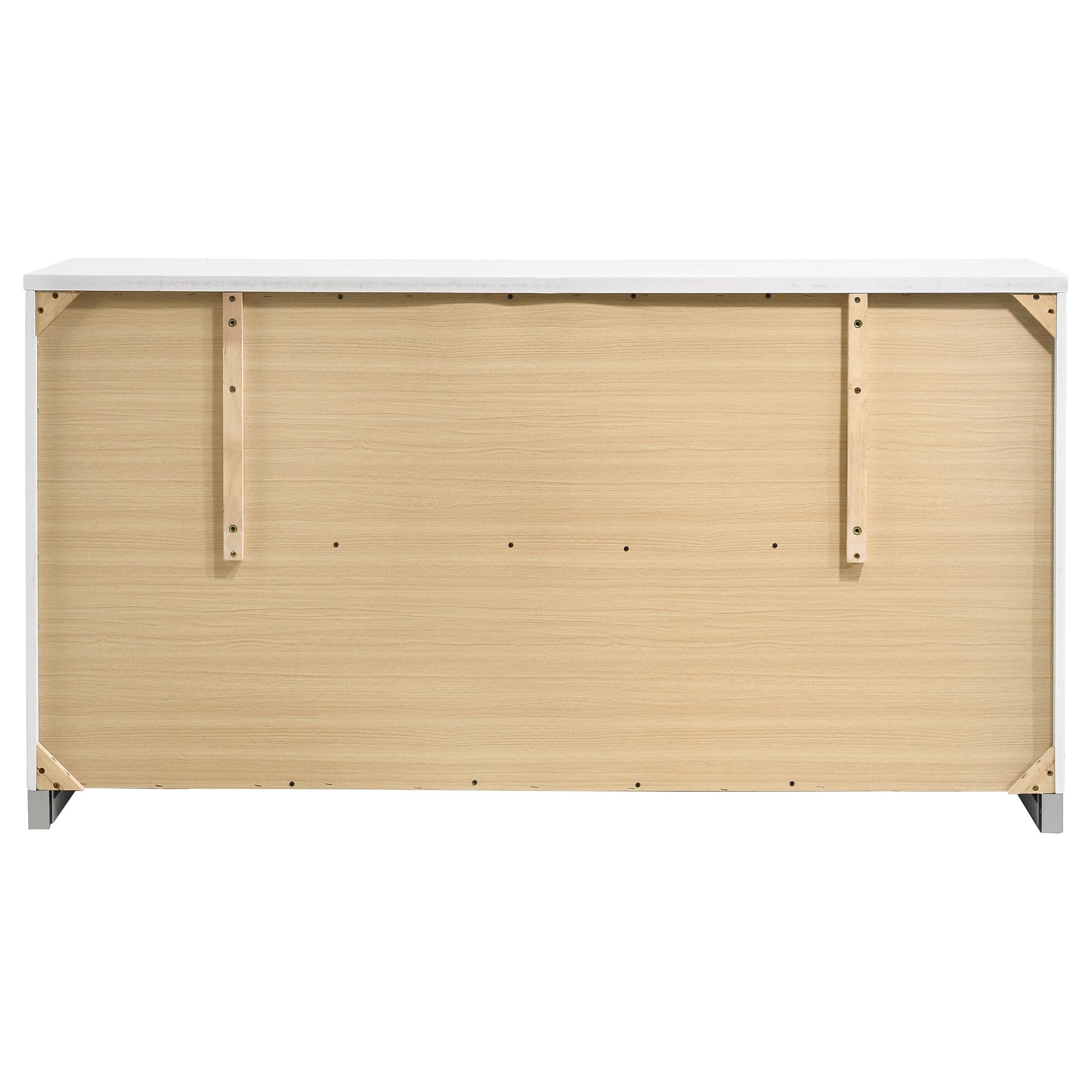  Coaster Furniture Felicity 203503 6-Drawer Dresser - White High Gloss IMAGE 6