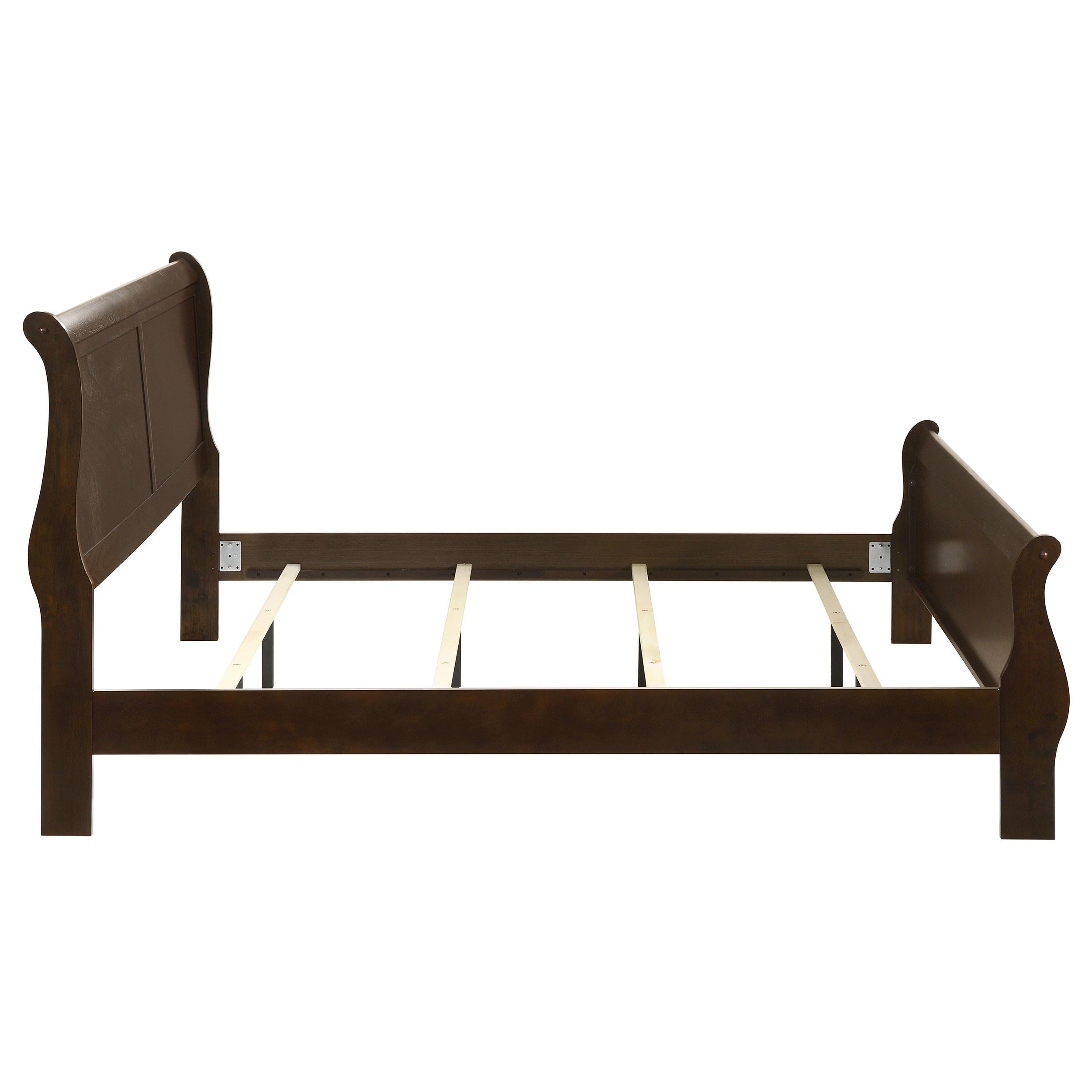  Size_King --  Louis Philippe 202411KE Wood Eastern King Sleigh Bed - Cappuccino IMAGE 5