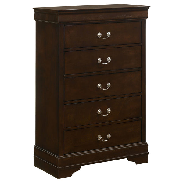 Coaster Furniture Louis Philippe 202415 5-Drawer Bedroom Chest - Cappuccino