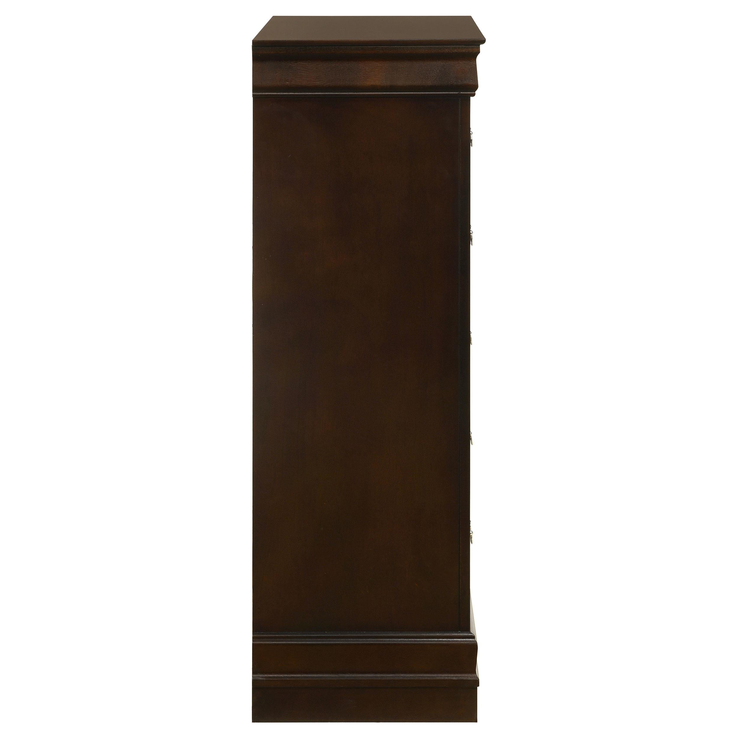  Coaster Furniture Louis Philippe 202415 5-Drawer Bedroom Chest - Cappuccino IMAGE 8