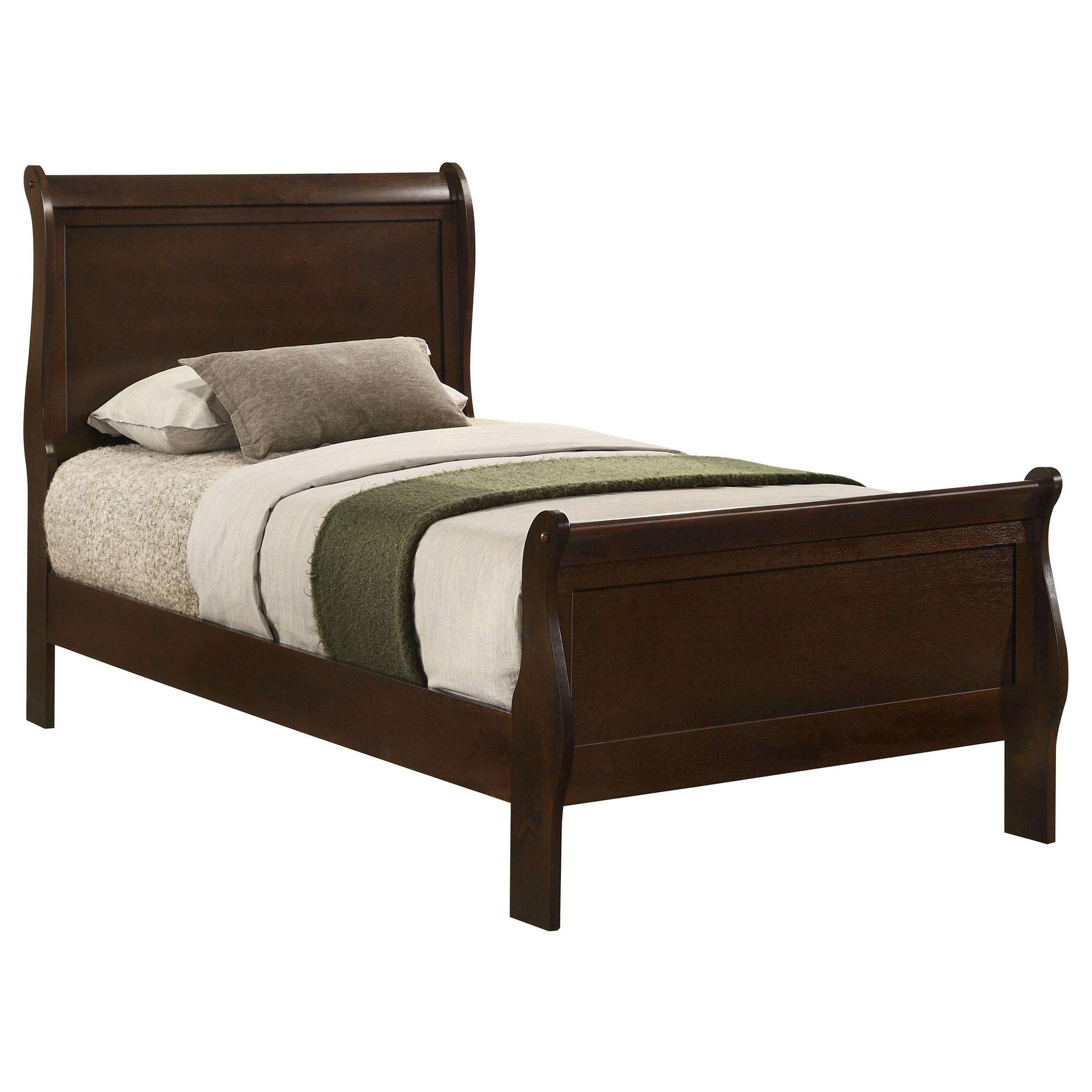  Size_Twin --  Coaster Furniture Louis Philippe Sleigh Bed IMAGE 2