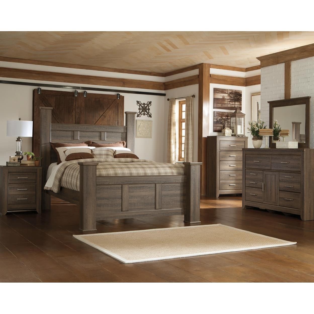  Size_Queen --  Signature Design by Ashley Juararo Poster Bed IMAGE 3