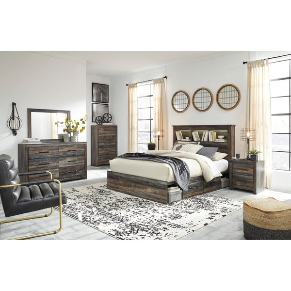 Signature Design by Ashley Drystan B211 5 pc Queen Bookcase Storage Bedroom Set