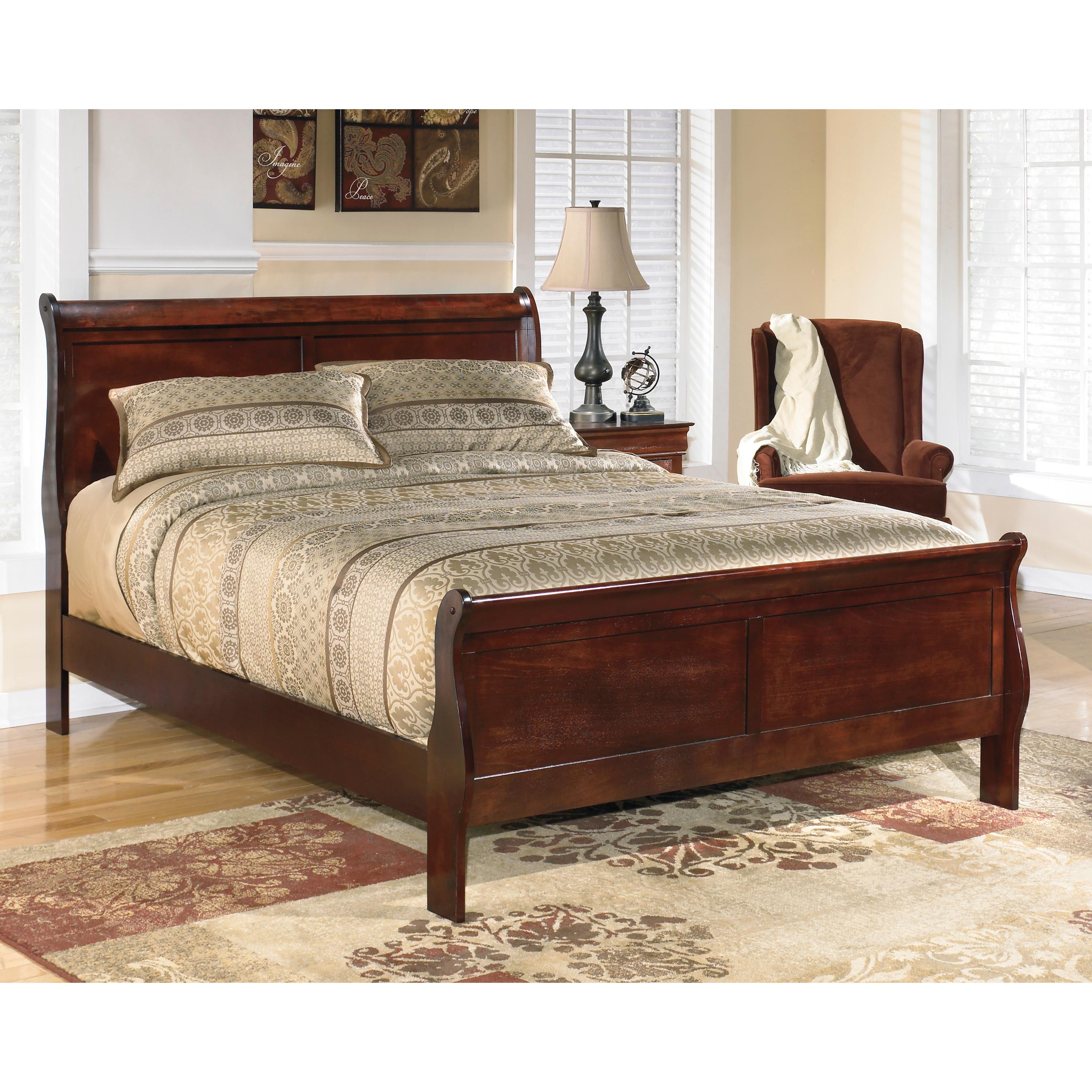  Size_California King --  Alisdair B376B9 California King Sleigh Bed IMAGE 3