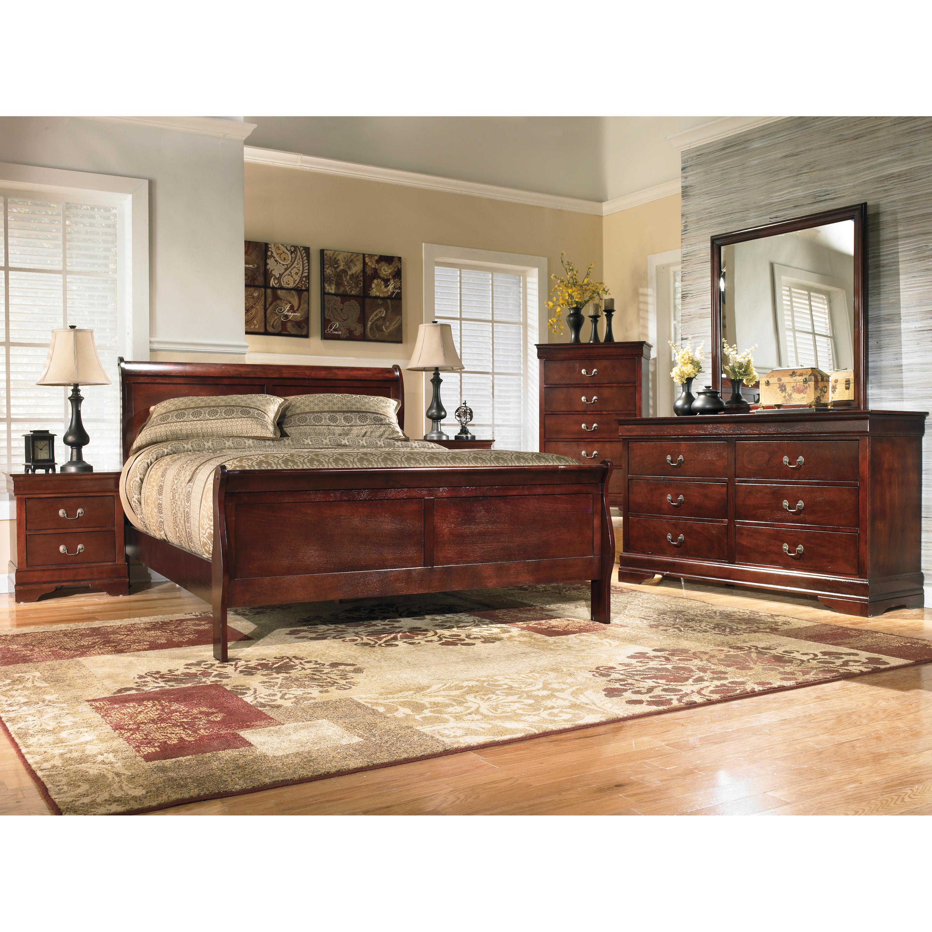  Size_California King --  Alisdair B376B9 California King Sleigh Bed IMAGE 4