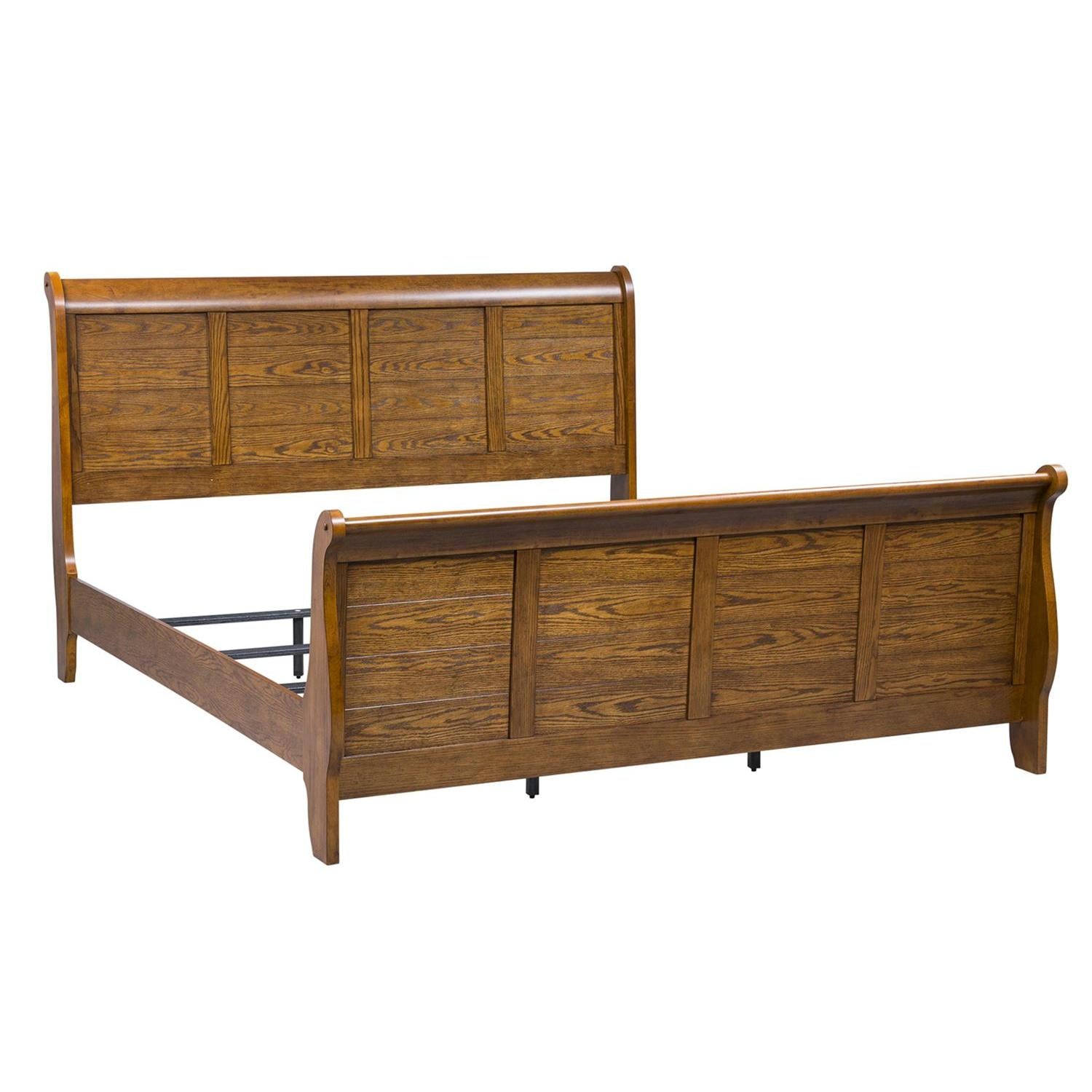  Size_Queen --  Liberty Furniture Industries Inc. Grandpa's Cabin Sleigh Bed IMAGE 2