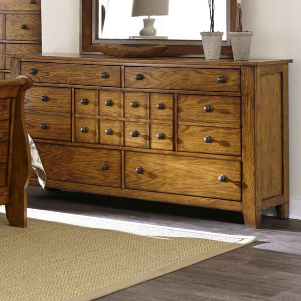 Liberty Furniture Industries Inc. Grandpa's Cabin 7-Drawer Dresser 175-BR31