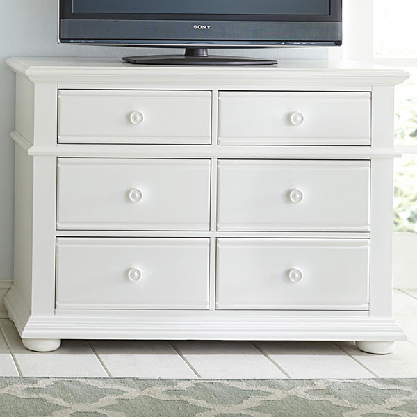 Liberty Furniture Industries Inc. Summer House I 6-Drawer Media Chest 607-BR45