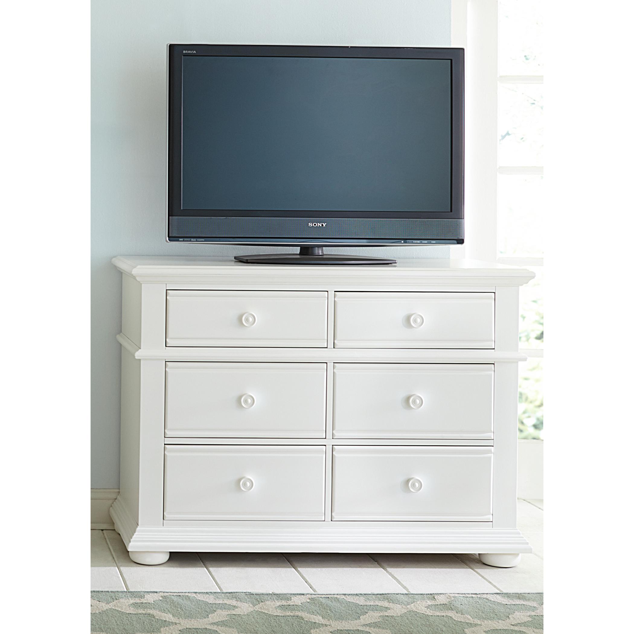  Liberty Furniture Industries Inc. Summer House I 6-Drawer Media Chest 607-BR45 IMAGE 2