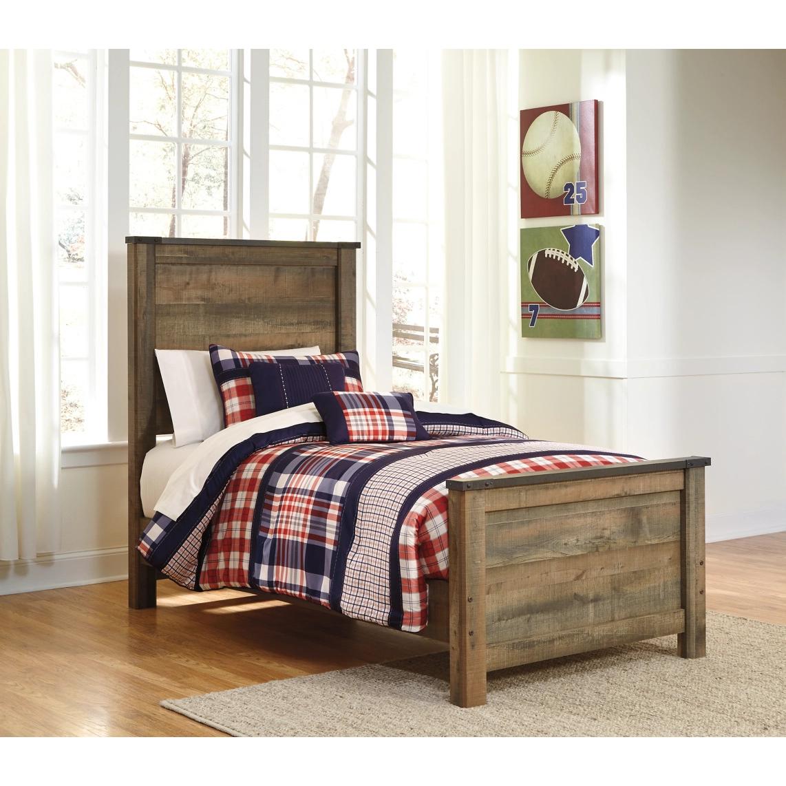  Signature Design by Ashley Trinell B446B2 Twin Panel Bed IMAGE 2